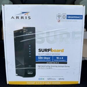 Arris SURFboard SBG6950AC2 DOCSIS 3.0 AC1900 WiFi Cable Modem Router Gigabit